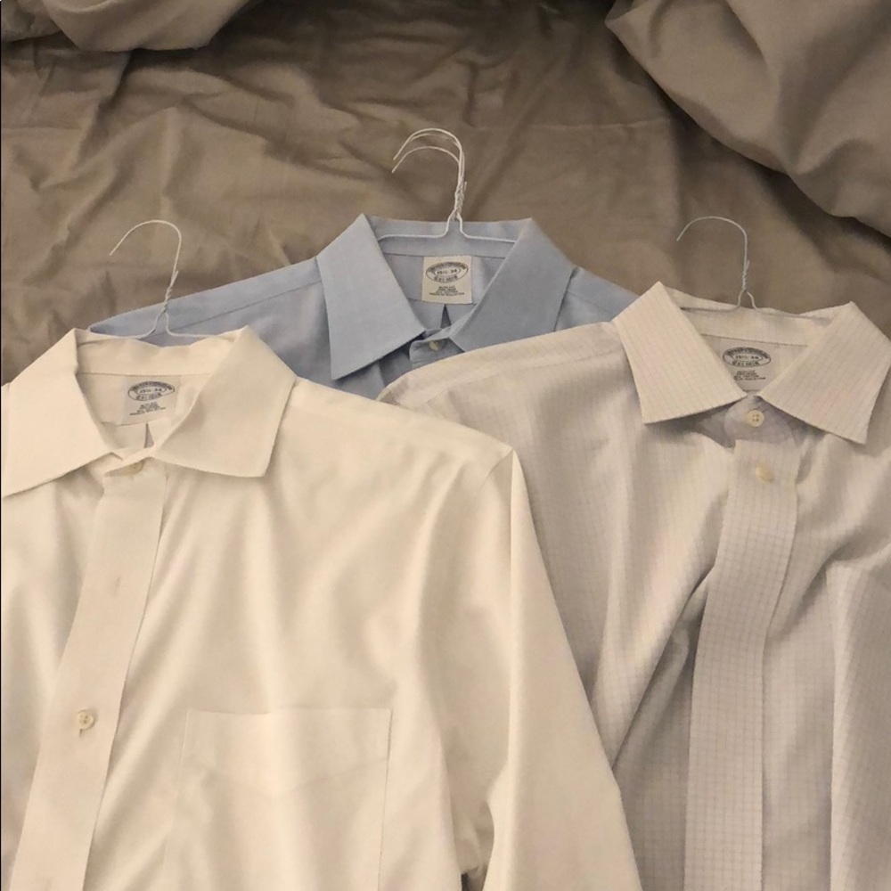Set of 3 Brooks Bro slim fit non-iron shirts
